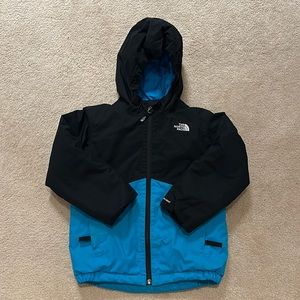 The North Face kids jacket. Aqua blue. Size 6.